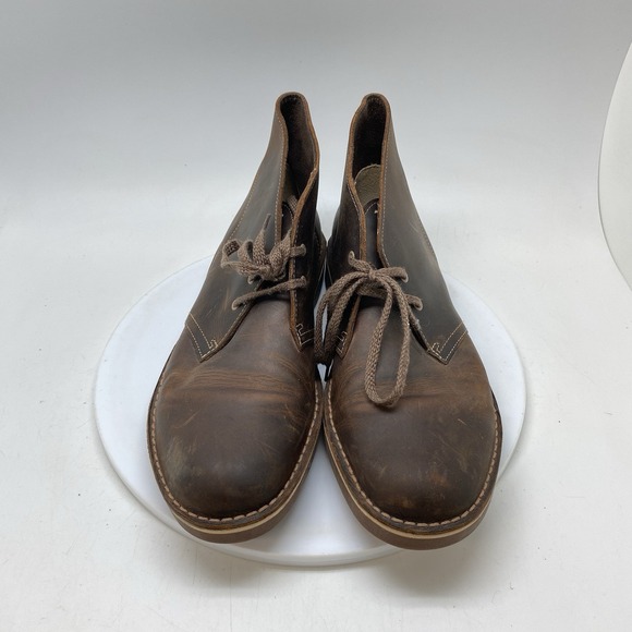 Clarks Bushacre Boots Mens 9 M Brown Casual Chukka Preppy Ankle Shoes 15522 main image 4